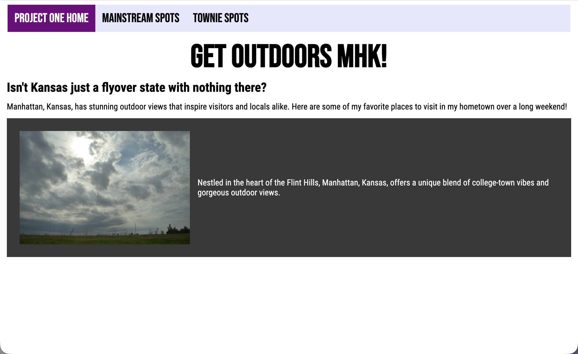 screenshot of page one the original version