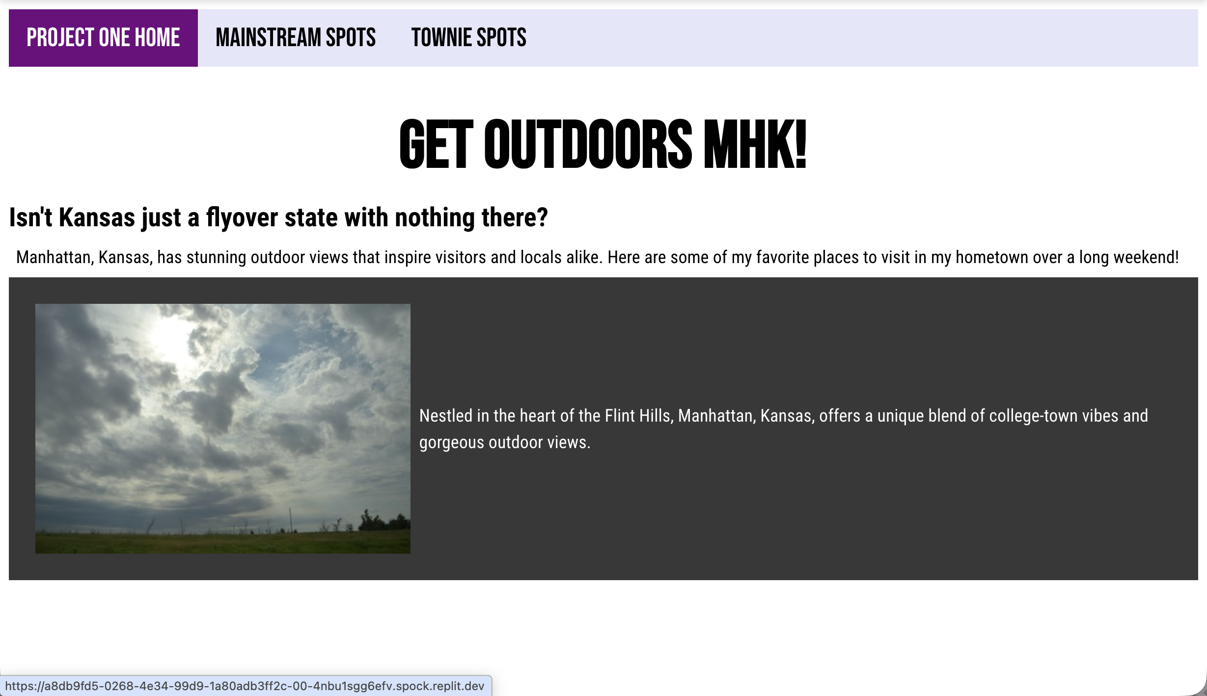 screenshot of page one after four rounds of prompts