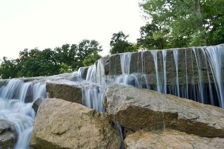 mini waterfall at Pillsbury