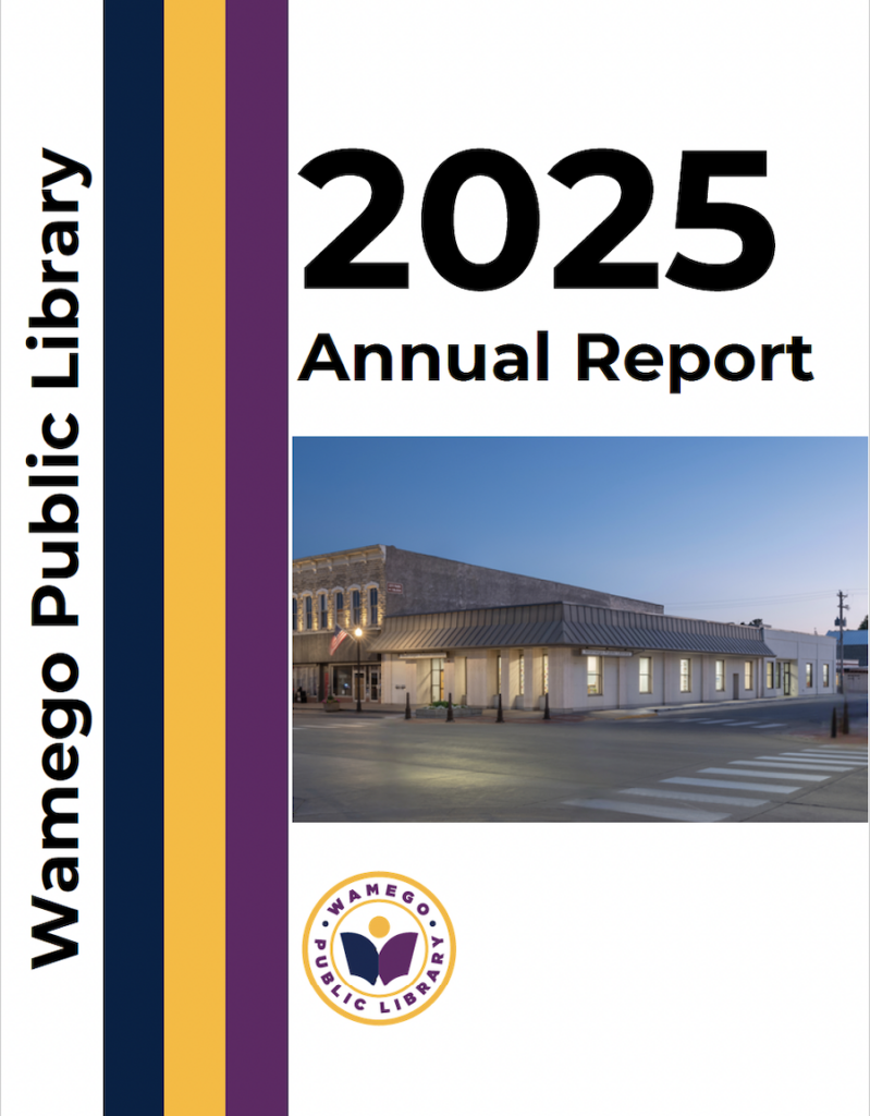 Wamego Public Library's 2025 Annual Report Cover Page